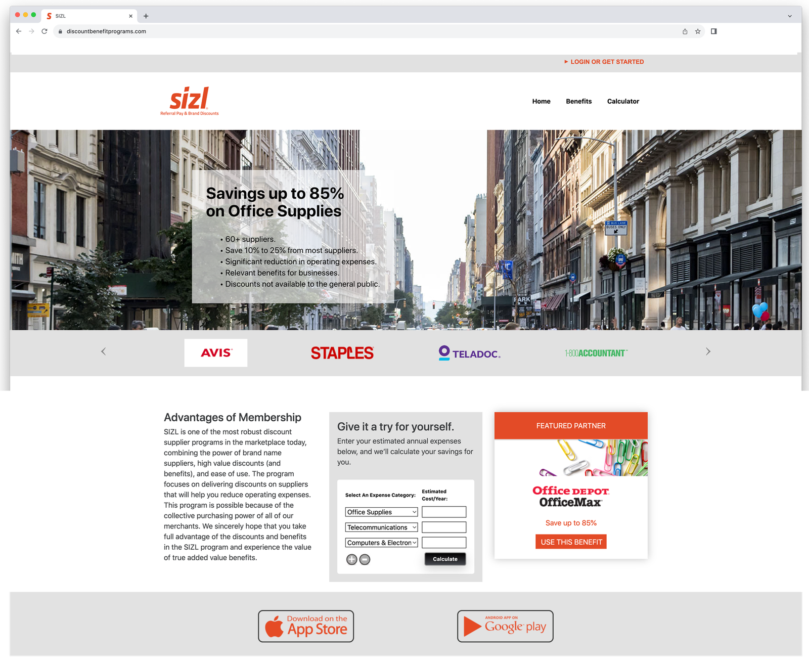 Brand Discounts Platform Portal Screenshot
