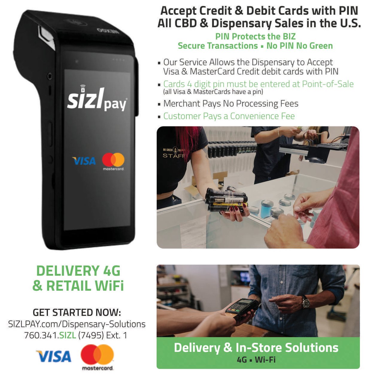 SIZLpay Dispensary Payment Processing Solutions