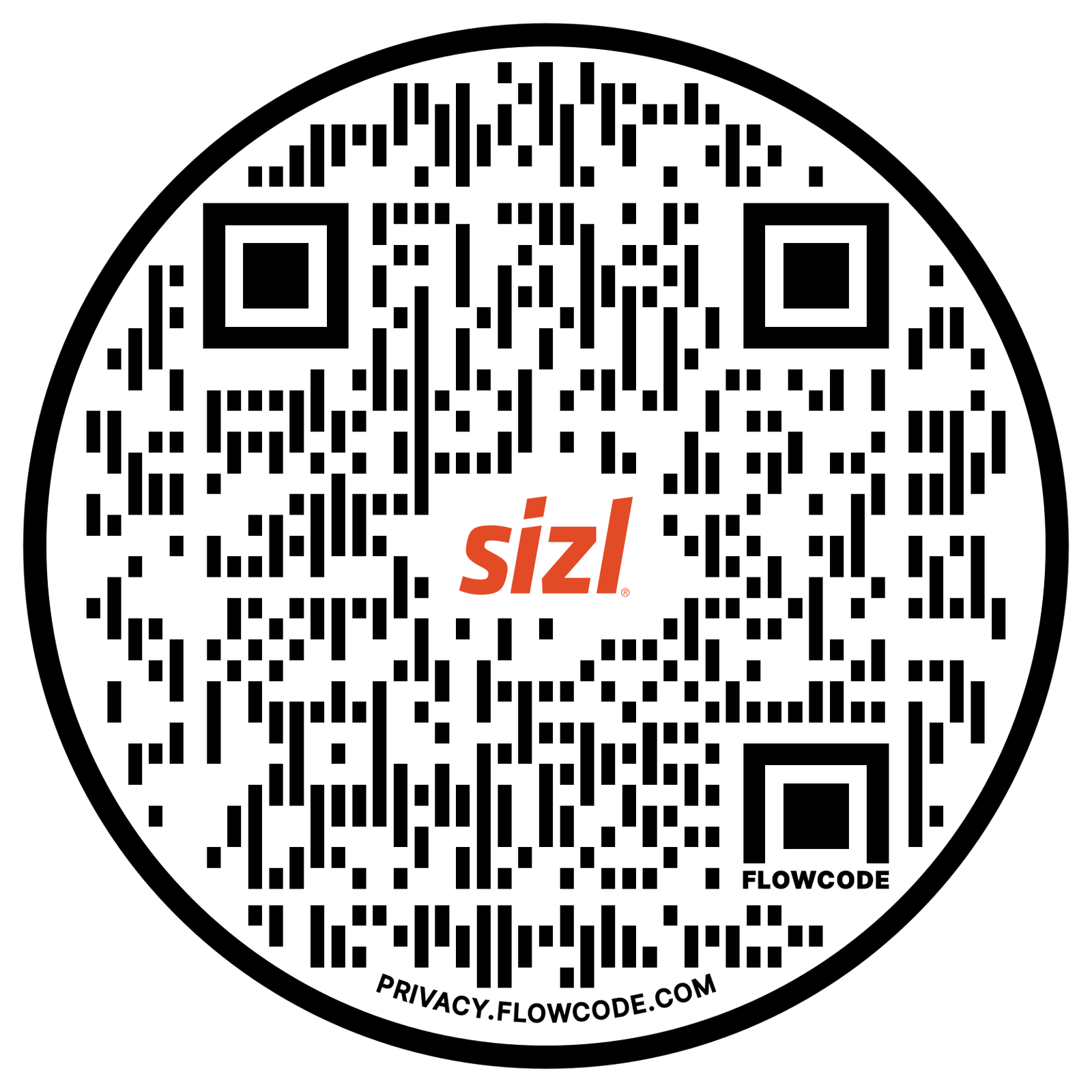 Custom Branded SIZL QR Code