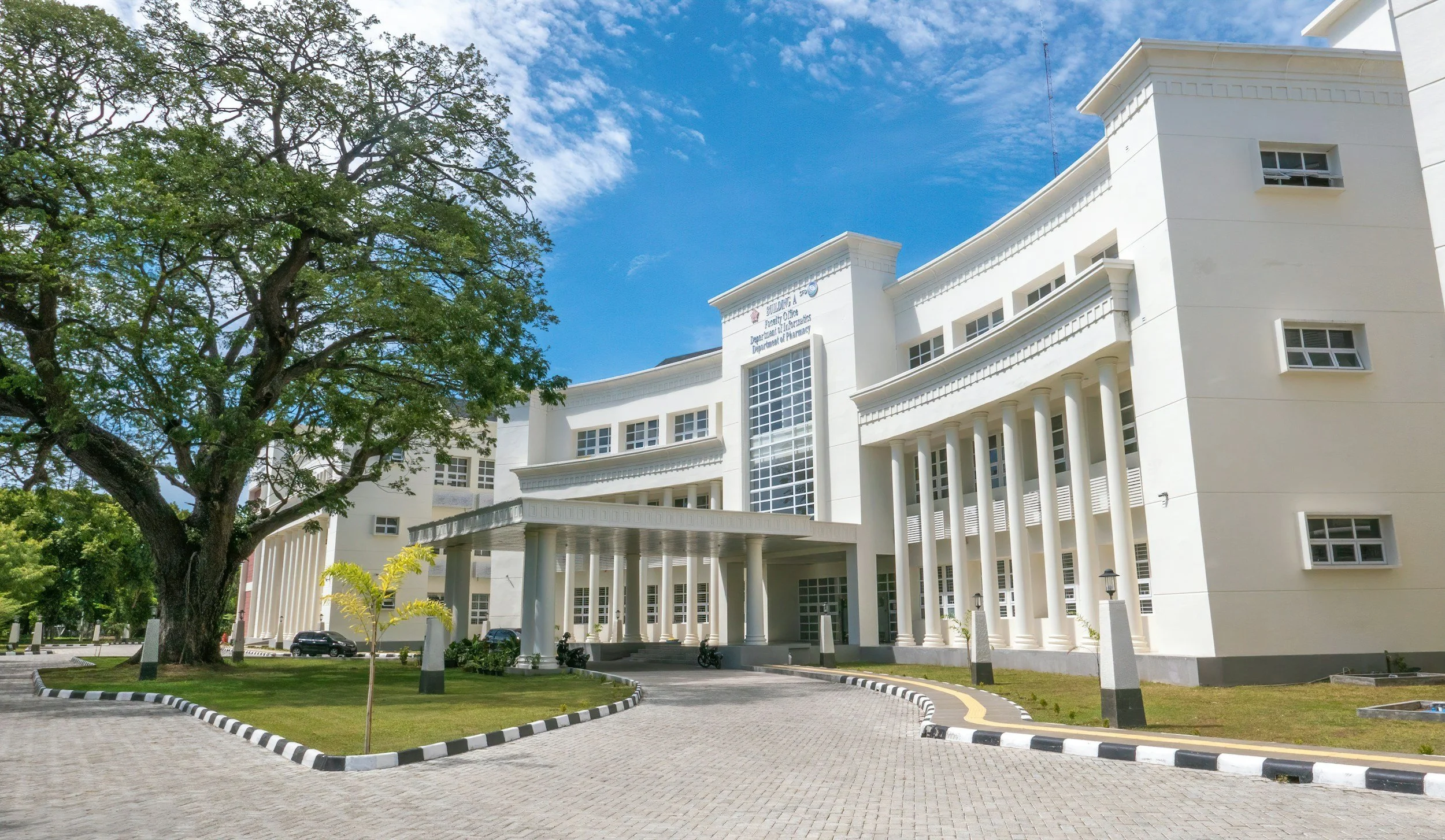Modern School Campus Building Entrance